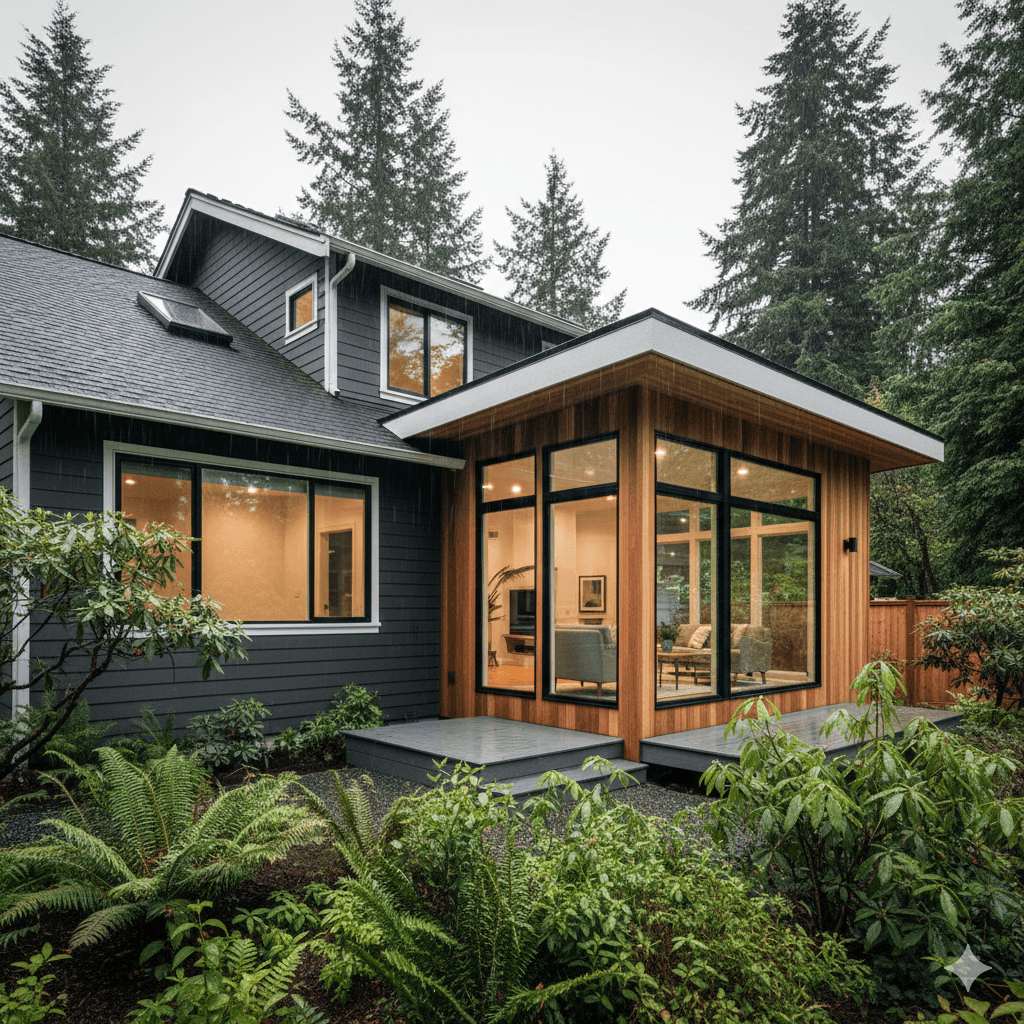 Home addition project in Portland Oregon