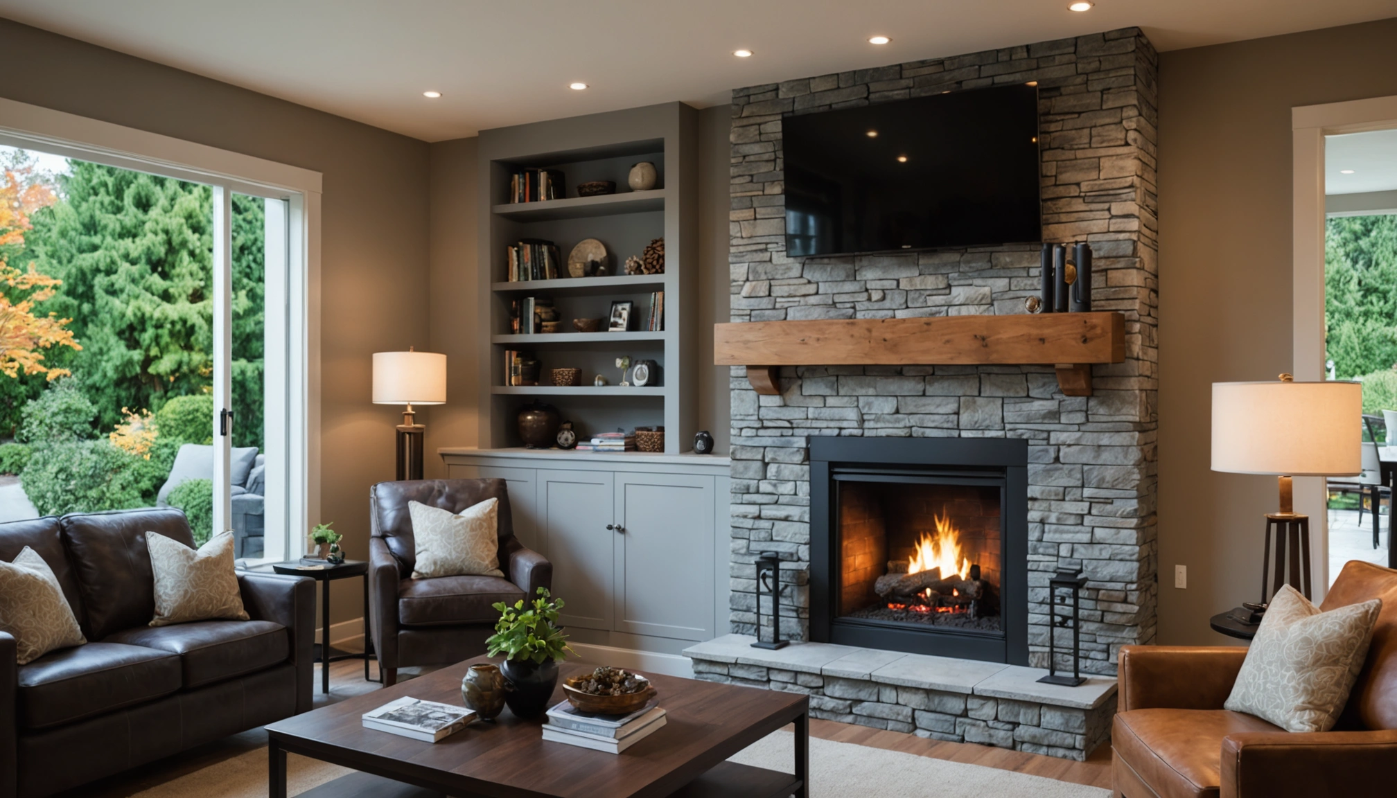 fireplace facade remodel Kirkland WA | slot 1