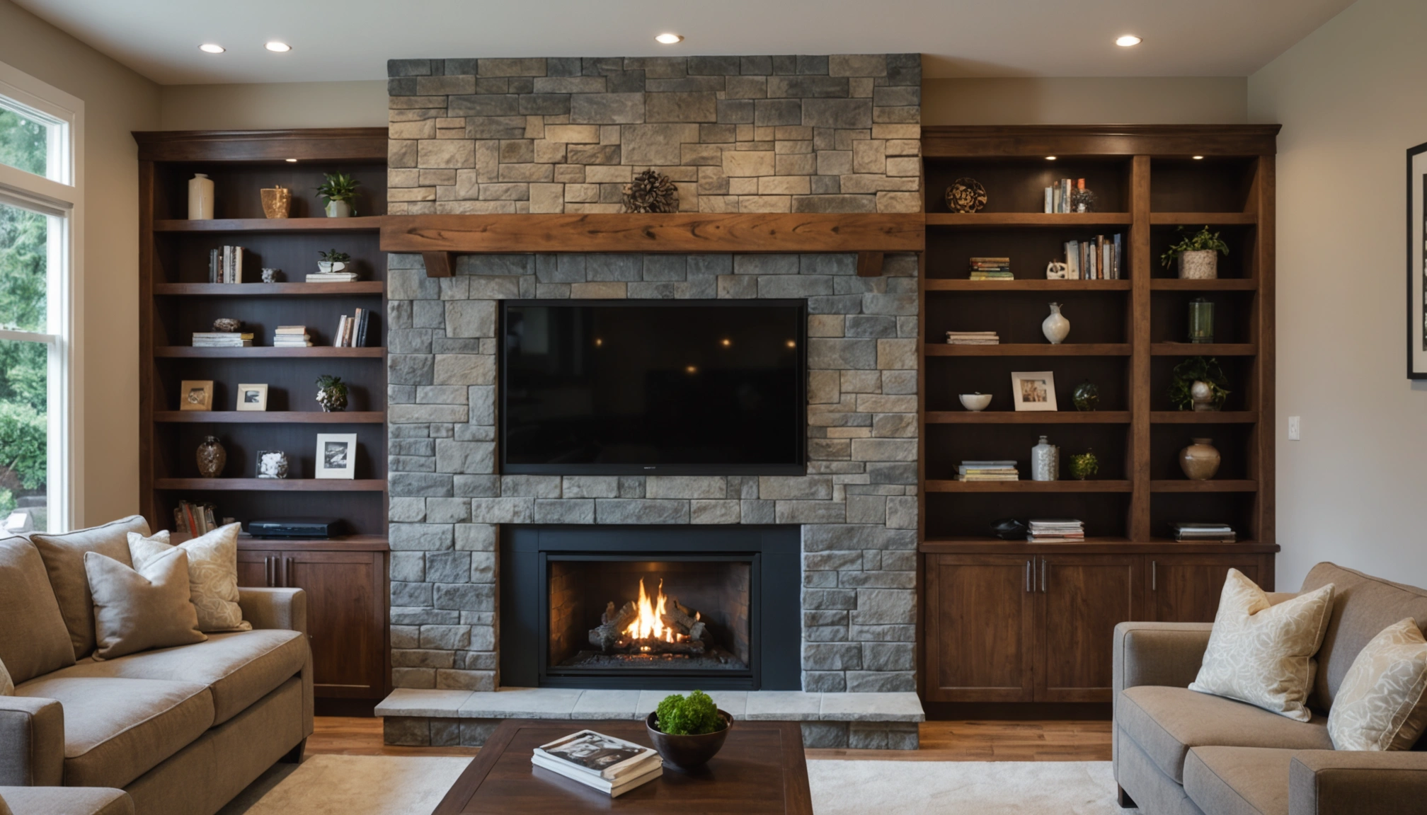 fireplace facade remodel Kirkland WA | slot 2