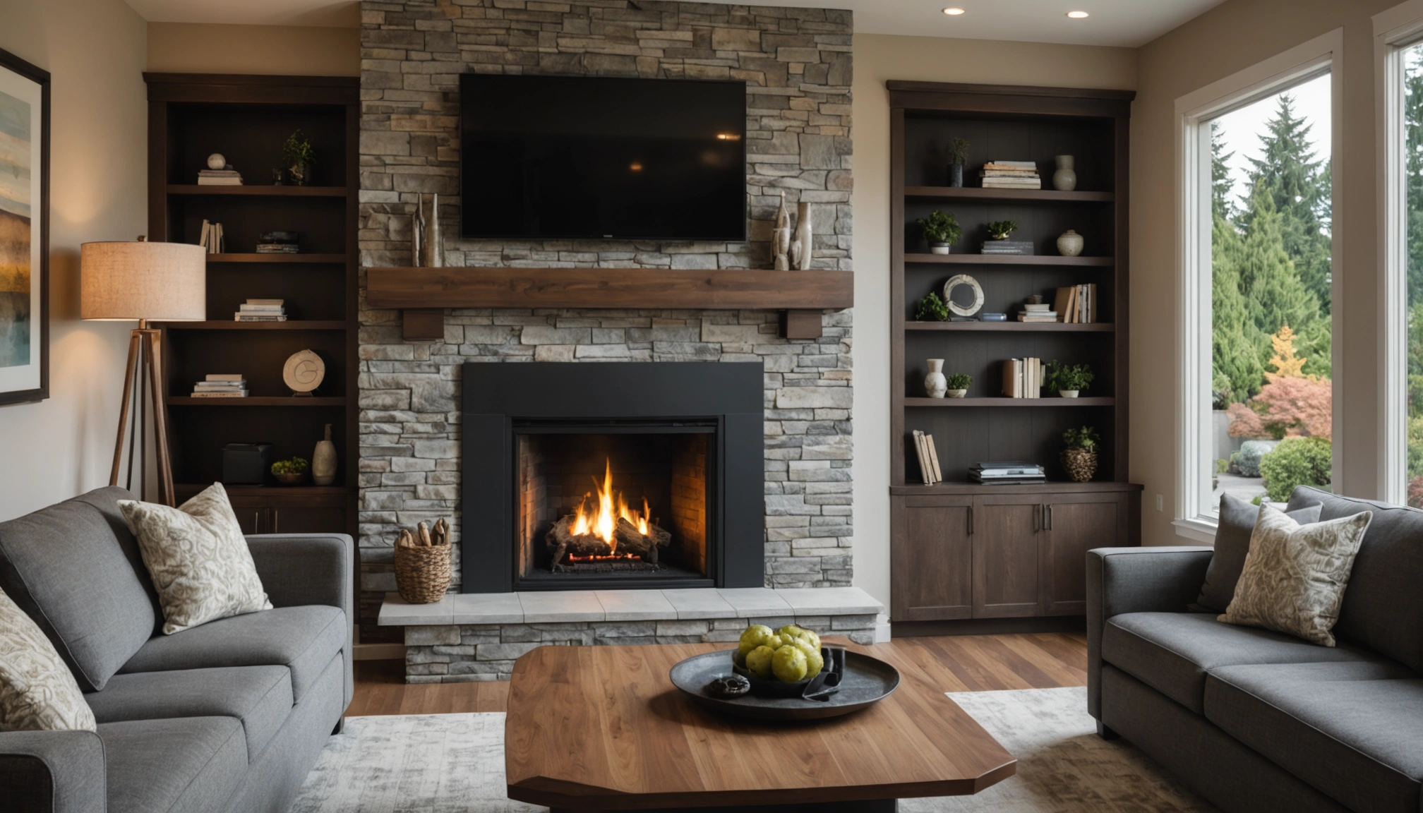 fireplace facade remodel Kirkland WA | slot 3